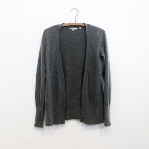 Vince Grey Cashmere Open Cardigan Sweater